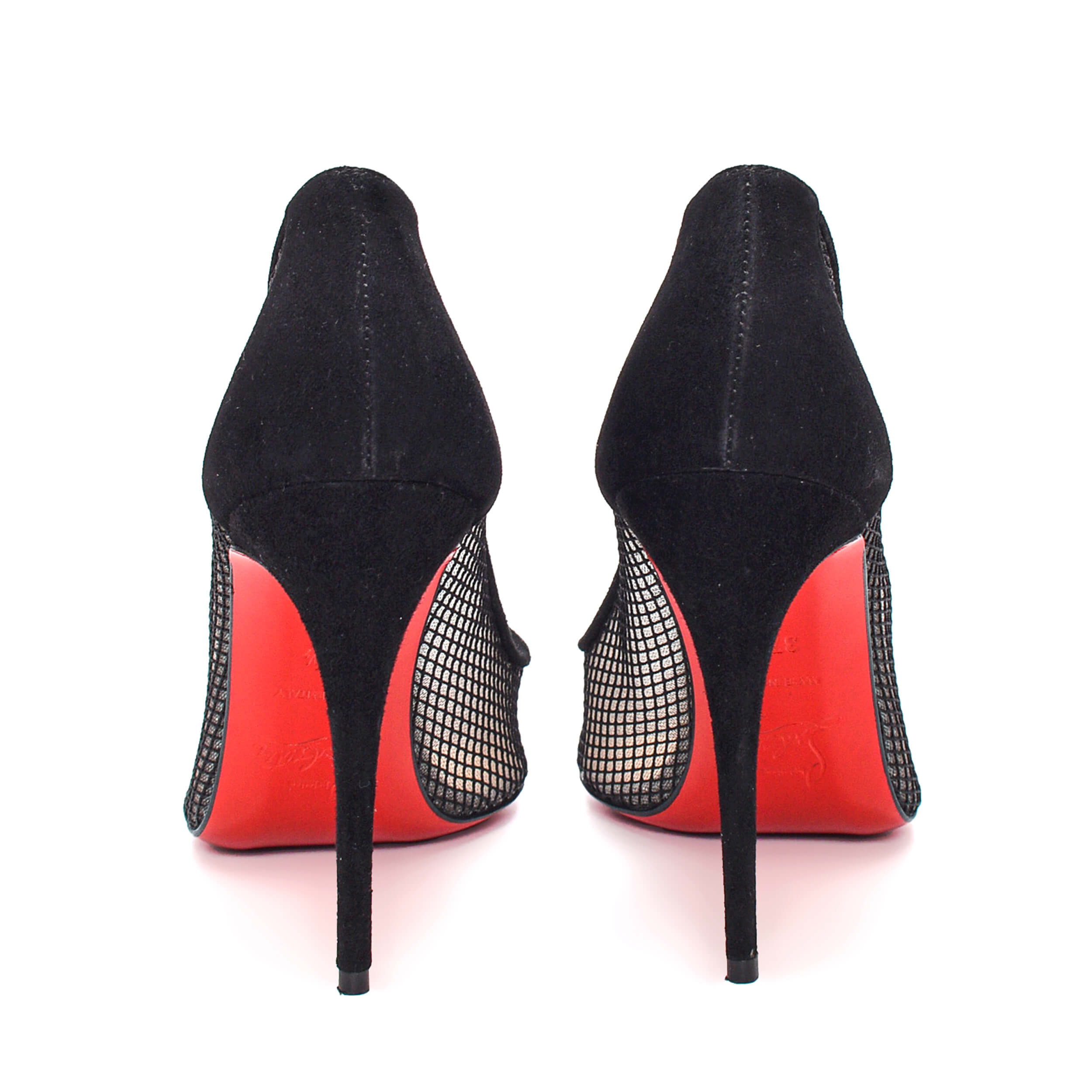 Christian Louboutin - Black Netting Pump